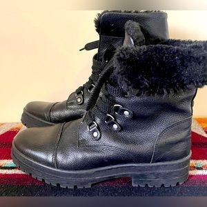 Pajar Leather Waterproof Combat Boots 9